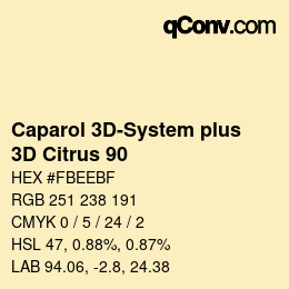 Code couleur: Caparol 3D-System plus - 3D Citrus 90 | qconv.com