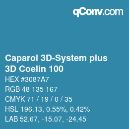 Color code: Caparol 3D-System plus - 3D Coelin 100 | qconv.com