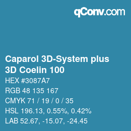 Código de color: Caparol 3D-System plus - 3D Coelin 100 | qconv.com