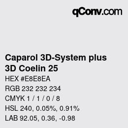 Código de color: Caparol 3D-System plus - 3D Coelin 25 | qconv.com