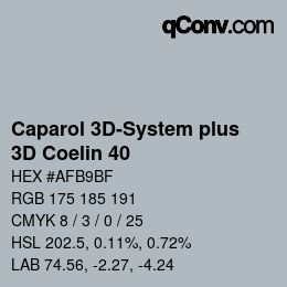 カラーコード: Caparol 3D-System plus - 3D Coelin 40 | qconv.com