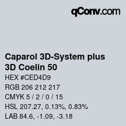 Farbcode: Caparol 3D-System plus - 3D Coelin 50 | qconv.com