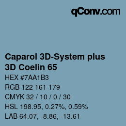 Color code: Caparol 3D-System plus - 3D Coelin 65 | qconv.com
