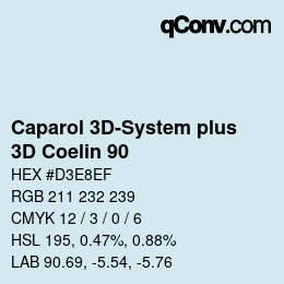 Farbcode: Caparol 3D-System plus - 3D Coelin 90 | qconv.com