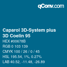 カラーコード: Caparol 3D-System plus - 3D Coelin 95 | qconv.com
