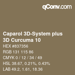 Código de color: Caparol 3D-System plus - 3D Curcuma 10 | qconv.com