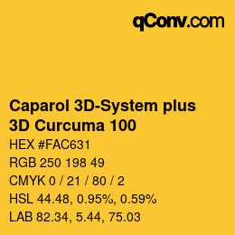 Código de color: Caparol 3D-System plus - 3D Curcuma 100 | qconv.com