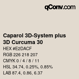 Código de color: Caparol 3D-System plus - 3D Curcuma 30 | qconv.com