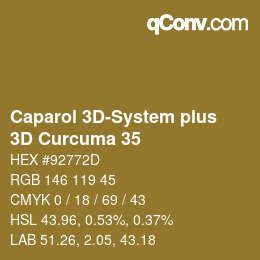 Código de color: Caparol 3D-System plus - 3D Curcuma 35 | qconv.com