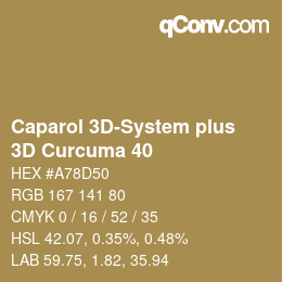 カラーコード: Caparol 3D-System plus - 3D Curcuma 40 | qconv.com