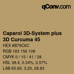 Color code: Caparol 3D-System plus - 3D Curcuma 45 | qconv.com