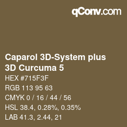 Code couleur: Caparol 3D-System plus - 3D Curcuma 5 | qconv.com