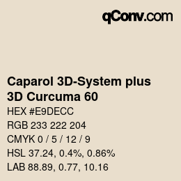 Color code: Caparol 3D-System plus - 3D Curcuma 60 | qconv.com