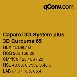 Farbcode: Caparol 3D-System plus - 3D Curcuma 65 | qconv.com