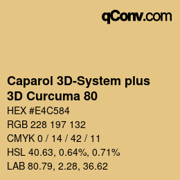 Código de color: Caparol 3D-System plus - 3D Curcuma 80 | qconv.com