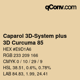 カラーコード: Caparol 3D-System plus - 3D Curcuma 85 | qconv.com