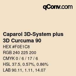 Código de color: Caparol 3D-System plus - 3D Curcuma 90 | qconv.com