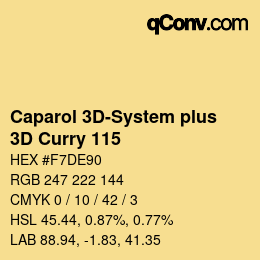 Código de color: Caparol 3D-System plus - 3D Curry 115 | qconv.com