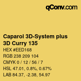 Color code: Caparol 3D-System plus - 3D Curry 135 | qconv.com