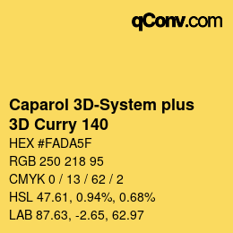 Color code: Caparol 3D-System plus - 3D Curry 140 | qconv.com