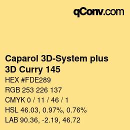 Color code: Caparol 3D-System plus - 3D Curry 145 | qconv.com