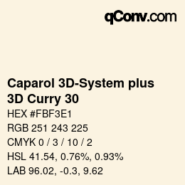 Farbcode: Caparol 3D-System plus - 3D Curry 30 | qconv.com