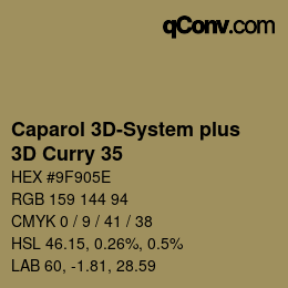 Código de color: Caparol 3D-System plus - 3D Curry 35 | qconv.com