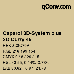 Color code: Caparol 3D-System plus - 3D Curry 45 | qconv.com