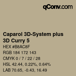 Color code: Caparol 3D-System plus - 3D Curry 5 | qconv.com