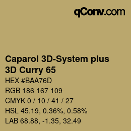 Color code: Caparol 3D-System plus - 3D Curry 65 | qconv.com