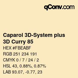 Color code: Caparol 3D-System plus - 3D Curry 85 | qconv.com