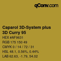 Color code: Caparol 3D-System plus - 3D Curry 95 | qconv.com