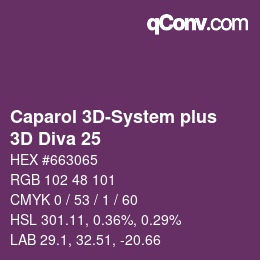 Código de color: Caparol 3D-System plus - 3D Diva 25 | qconv.com