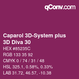 Color code: Caparol 3D-System plus - 3D Diva 30 | qconv.com