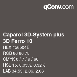 Farbcode: Caparol 3D-System plus - 3D Ferro 10 | qconv.com