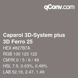 カラーコード: Caparol 3D-System plus - 3D Ferro 25 | qconv.com