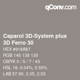 Farbcode: Caparol 3D-System plus - 3D Ferro 30 | qconv.com