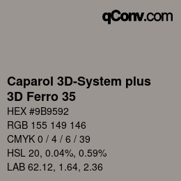 カラーコード: Caparol 3D-System plus - 3D Ferro 35 | qconv.com