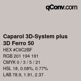 Código de color: Caparol 3D-System plus - 3D Ferro 50 | qconv.com