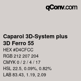 カラーコード: Caparol 3D-System plus - 3D Ferro 55 | qconv.com