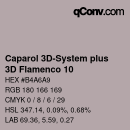 Código de color: Caparol 3D-System plus - 3D Flamenco 10 | qconv.com