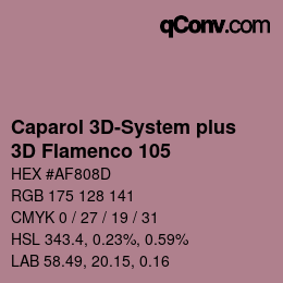 カラーコード: Caparol 3D-System plus - 3D Flamenco 105 | qconv.com
