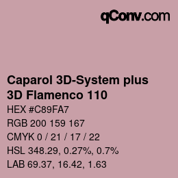 Color code: Caparol 3D-System plus - 3D Flamenco 110 | qconv.com