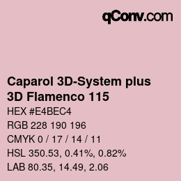カラーコード: Caparol 3D-System plus - 3D Flamenco 115 | qconv.com