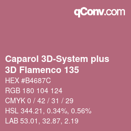 Code couleur: Caparol 3D-System plus - 3D Flamenco 135 | qconv.com