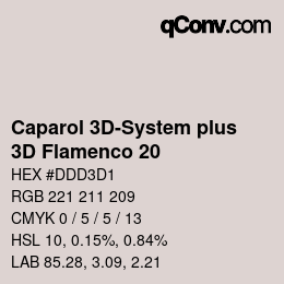 Farbcode: Caparol 3D-System plus - 3D Flamenco 20 | qconv.com