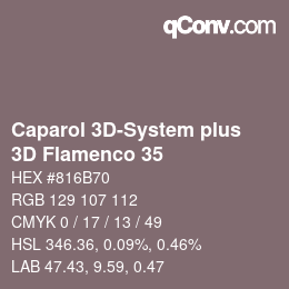 カラーコード: Caparol 3D-System plus - 3D Flamenco 35 | qconv.com