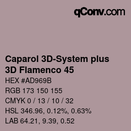 Código de color: Caparol 3D-System plus - 3D Flamenco 45 | qconv.com