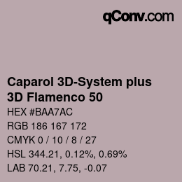 Código de color: Caparol 3D-System plus - 3D Flamenco 50 | qconv.com