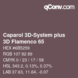 Farbcode: Caparol 3D-System plus - 3D Flamenco 65 | qconv.com